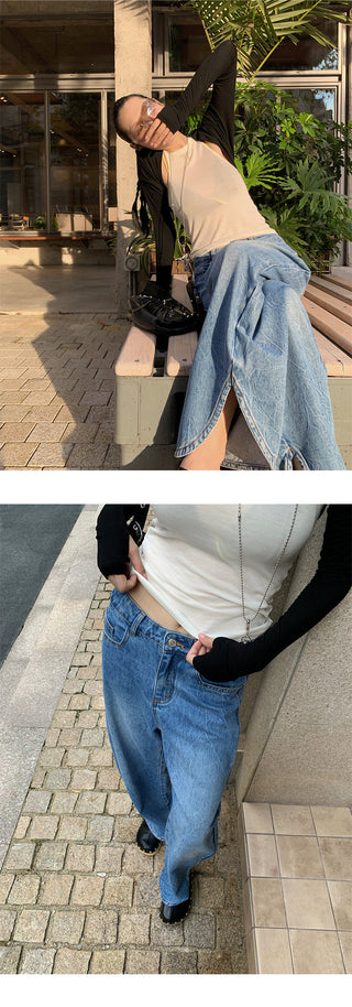 tie-dyed machete jeans