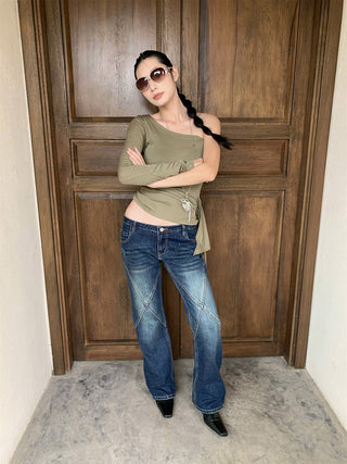 hip hugger jeans