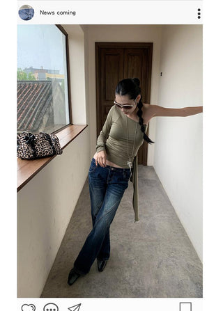 hip hugger jeans