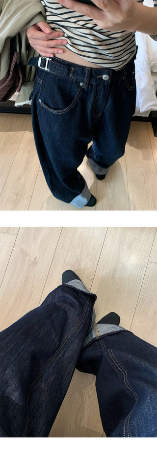 belt buckle jeans