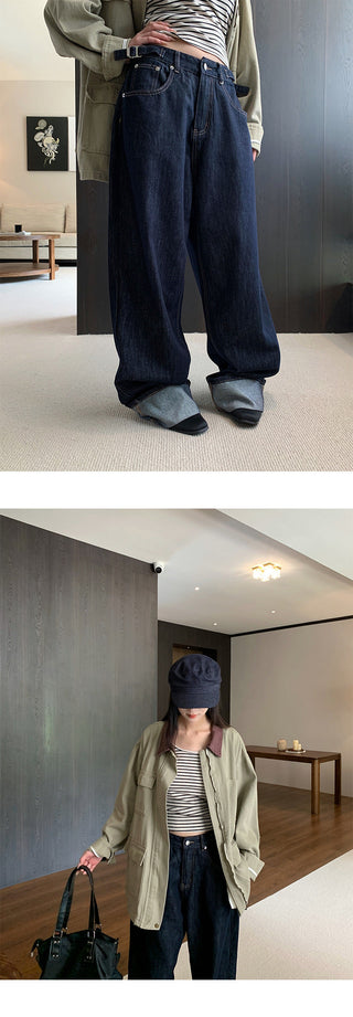 belt buckle jeans