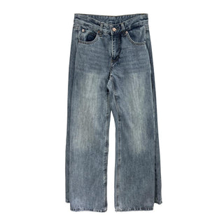 folding straight jeans