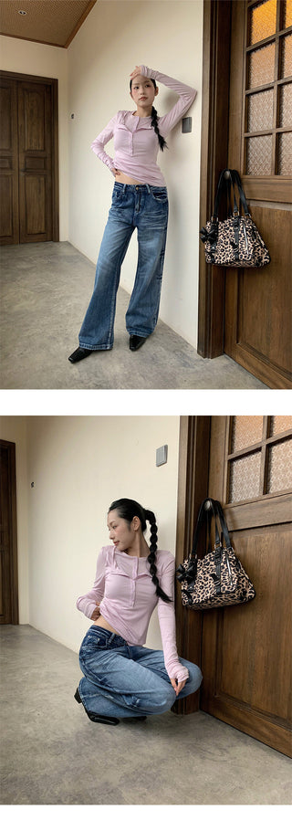 tie-dyed straight jeans