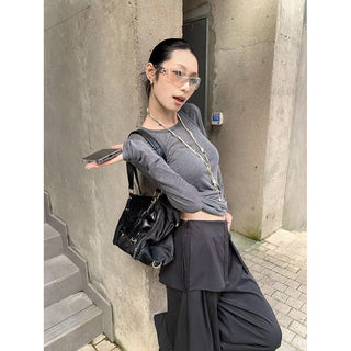 padded shoulder top