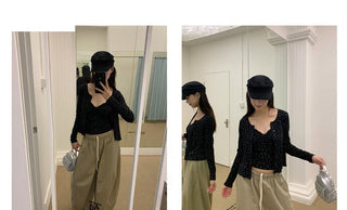 floral cardigan set