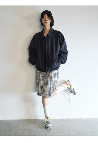 plaid straight skirt