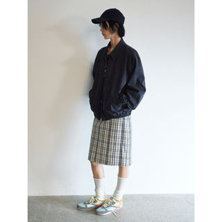 plaid straight skirt