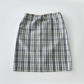plaid straight skirt
