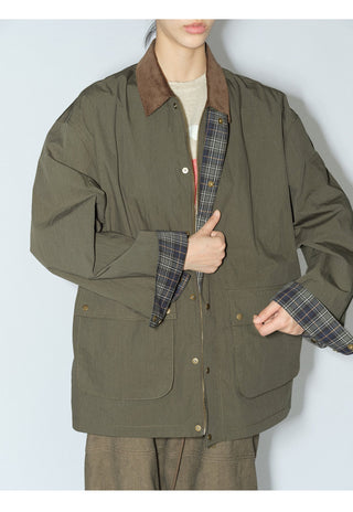 plaid cargo jacket