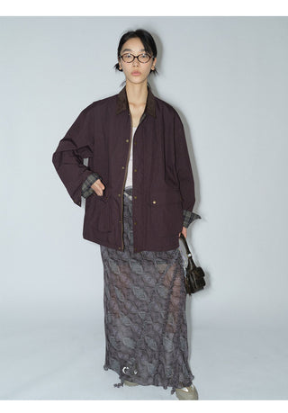 plaid cargo jacket