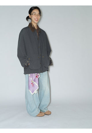 plaid cargo jacket