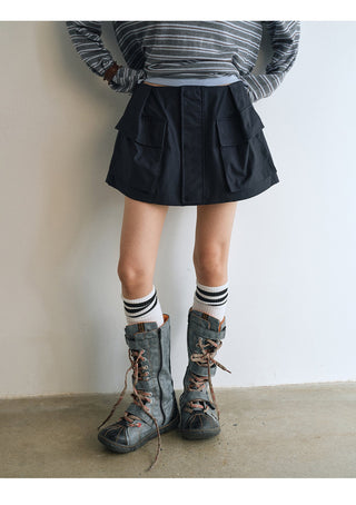workwear pocket skirt