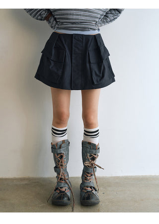 workwear pocket skirt