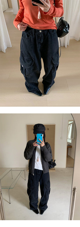 pocket wide pants