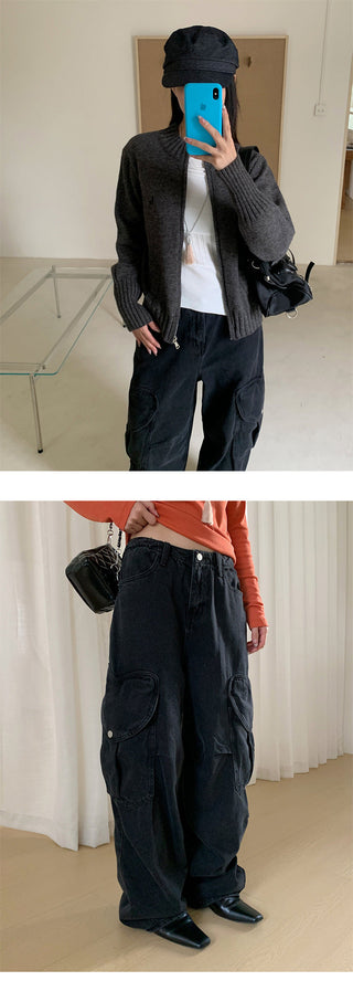 pocket wide pants
