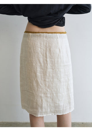 geometric jacquard skirt