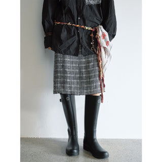 geometric jacquard skirt