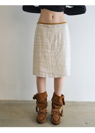 geometric jacquard skirt