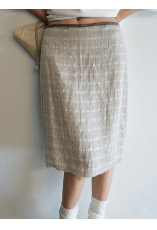 geometric jacquard skirt