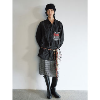 geometric jacquard skirt