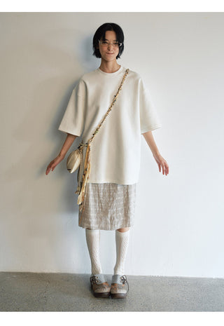 geometric jacquard skirt