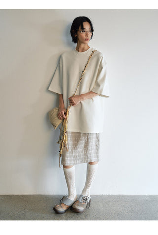 geometric jacquard skirt