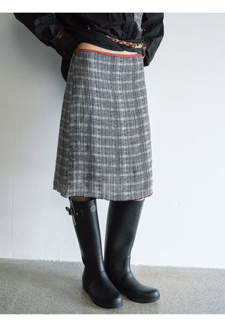 geometric jacquard skirt