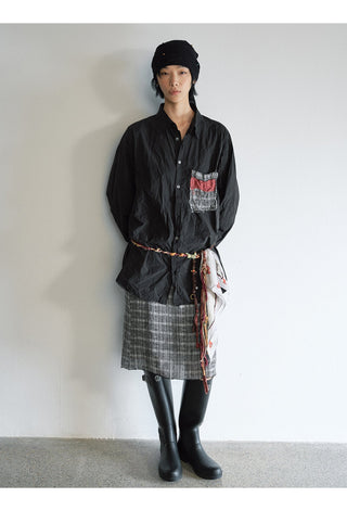 geometric jacquard skirt