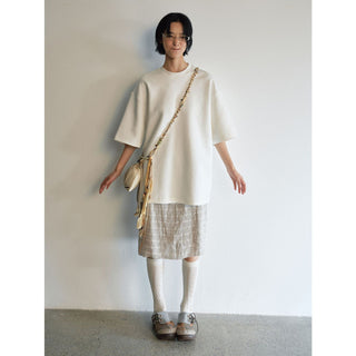 geometric jacquard skirt
