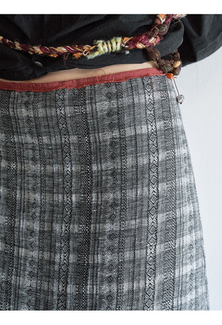 geometric jacquard skirt