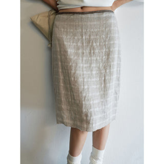 geometric jacquard skirt