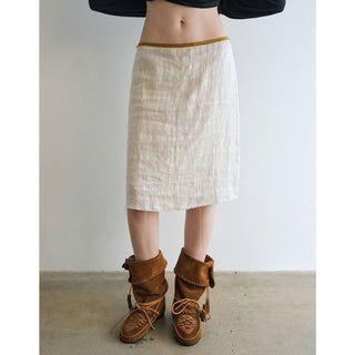 geometric jacquard skirt