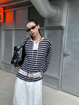 pleated a-line skirt