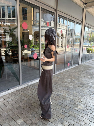 cold-shoulder strap top