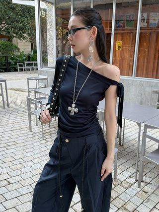 cold-shoulder strap top