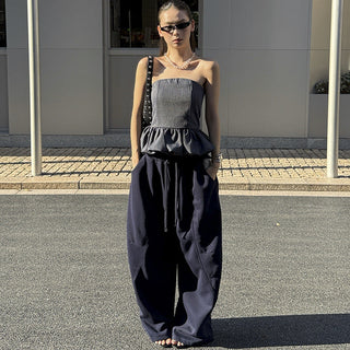drawstring sickle pants