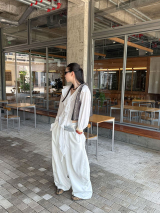drawstring sickle pants