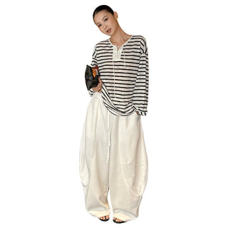 drawstring sickle pants
