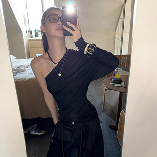 slim waist tops
