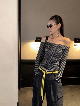 striped hollow top