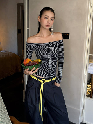striped hollow top