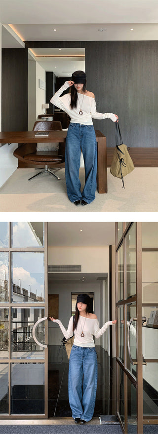 worn pocket jeans