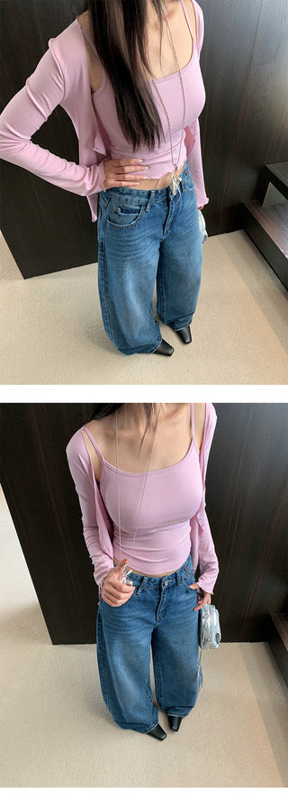 worn pocket jeans