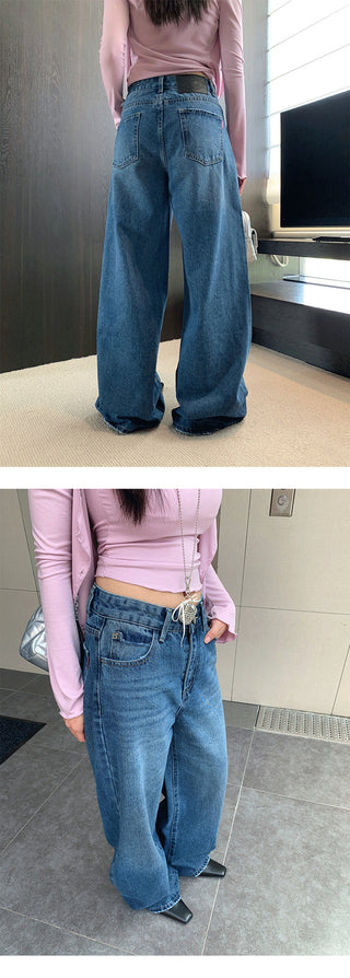 worn pocket jeans