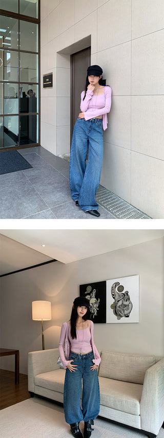 worn pocket jeans