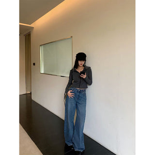 worn pocket jeans