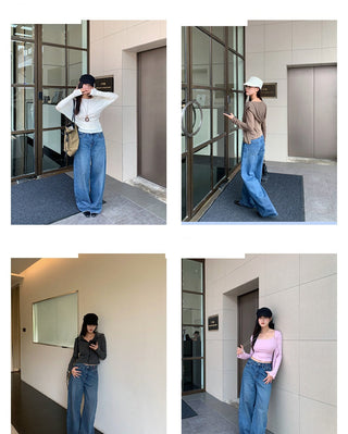 worn pocket jeans