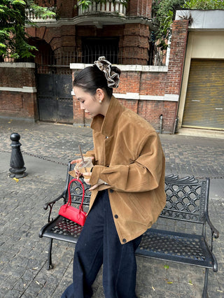 suede pocket jacket