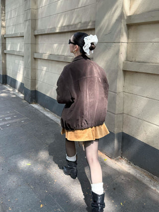 suede pocket jacket