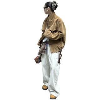 suede pocket jacket